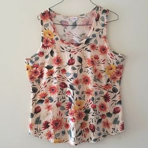 LulaRoe floral tank top